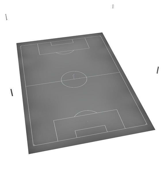 中国足球（南方）训练基地足球场灯光设计