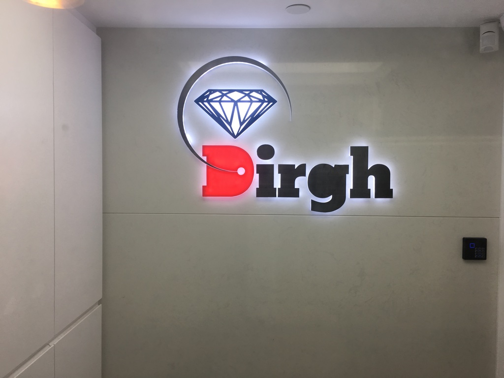 办公室水晶发光字